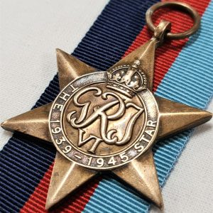 VINTAGE WW2 1939-45 STAR AUSTRALIA BRITISH CANADA NEW ZEALAND WAR MEDAL ORIGINAL