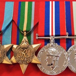 REPLICA WW2 PACIFIC CAMPAIGN MEDAL GROUP AUSTRALIA MOUNTED