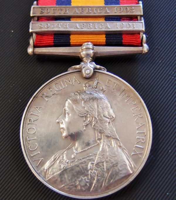 BRITISH QUEEN’S SOUTH AFRICA BOER WAR SERVICE MEDAL TO IMPERIAL HOSPITAL CORPS CANIN