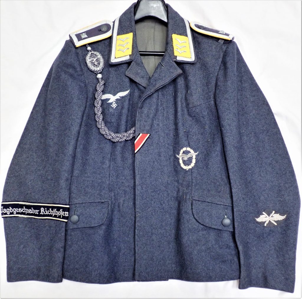 WW2 GERMAN AIR FORCE LUFTWAFFE FLIGHT SERGEANT’S UNIFORM JACKET JB