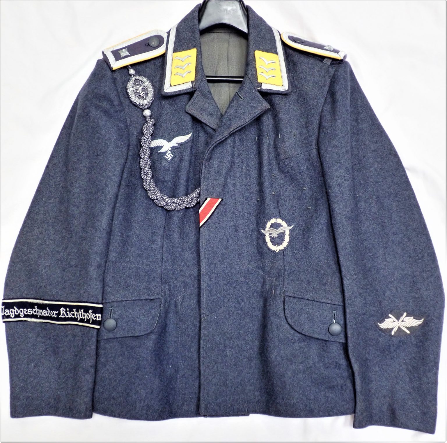 WW2 GERMAN AIR FORCE LUFTWAFFE FLIGHT SERGEANT’S UNIFORM JACKET JB