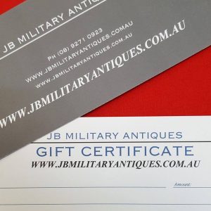 JB Military Antiques $50 Gift voucher