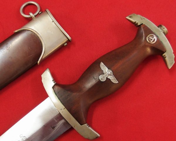 NAZI GERMANY 1ST MODEL M33 SA STORMTROOPERS GROUND ROHM DAGGER & SCABBARD BY CARL EICKHORN OF SOLINGEN