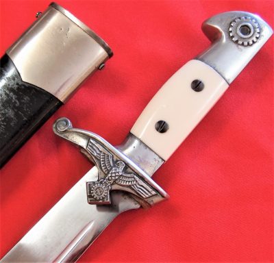 NAZI GERMANY TENO ENLISTED HEWER DAGGER BY CARL EICKHORN – MATCHING NUMBERED