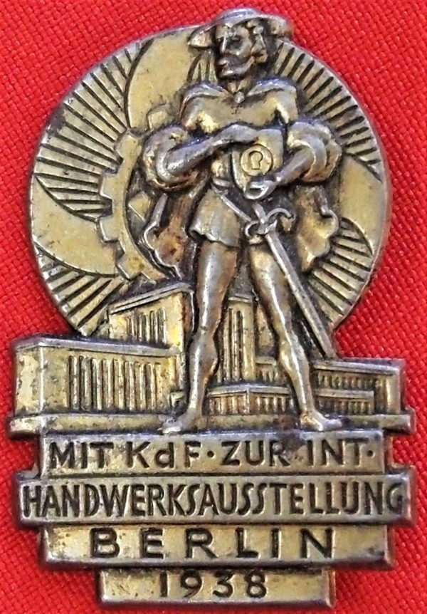 1938 NAZI ERA HANDWERKSAUSSTELLUNG (TRADE EXHIBITION) BERLIN TINNIE