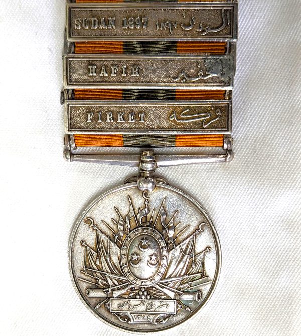 Rare named 1890's British Egyptian Army Khedive's Sudan Medal 7 clasps