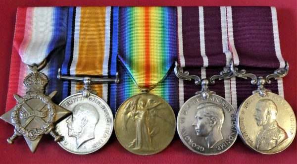 WW1 BRITISH ARMY & TOWER OF LONDON YEOMAN WARDER MERITORIOUS SERVICE MEDAL GROUP SAMUEL DONEY