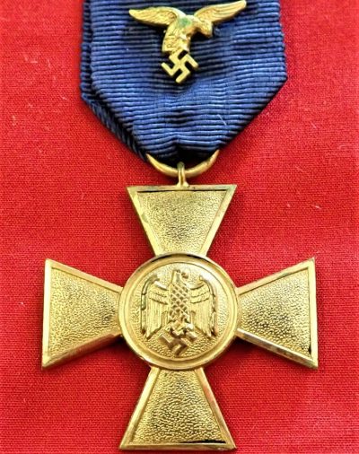 WW2 Germany Luftwaffe 25 Year Long Service Cross