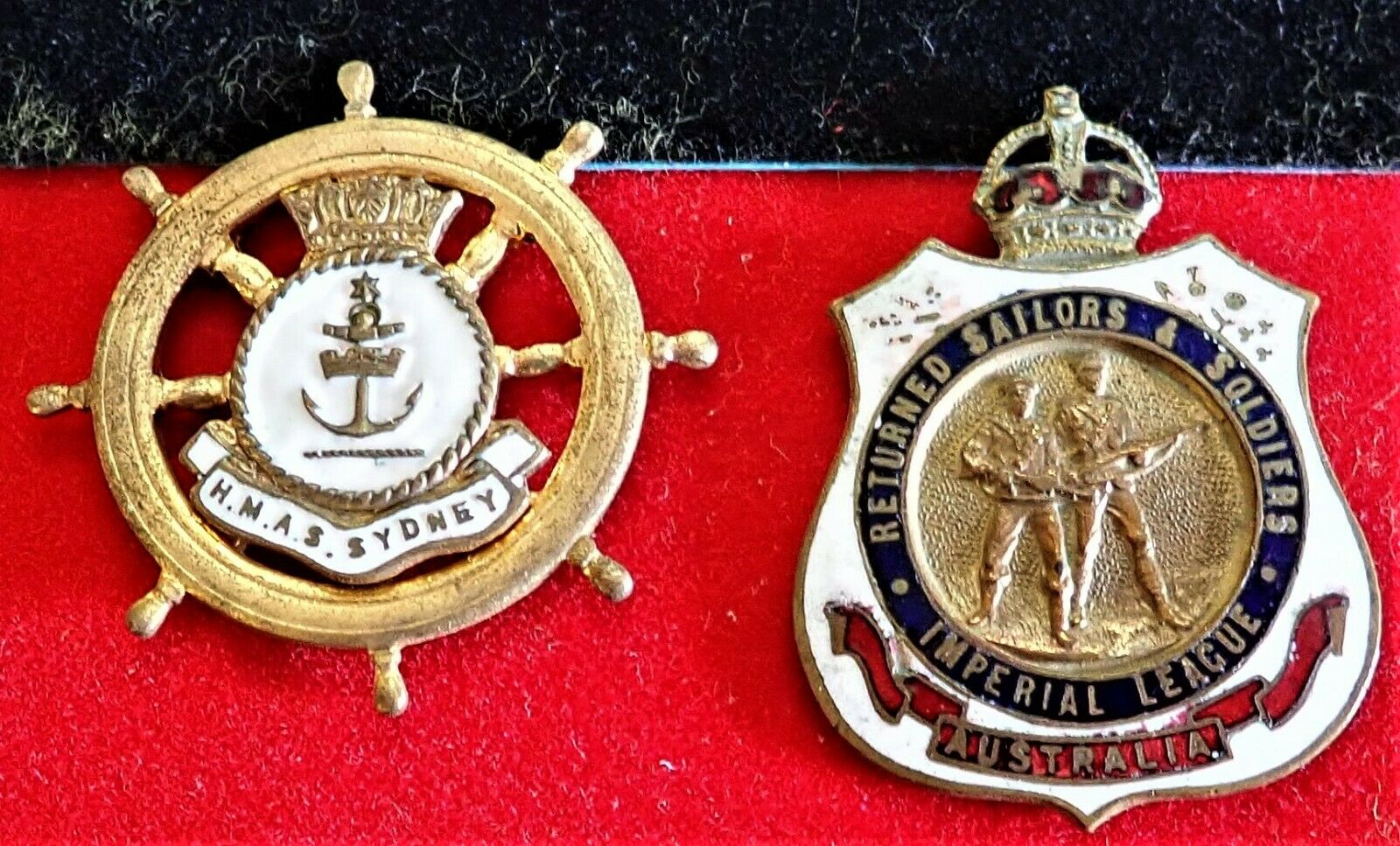 Hmas Sydney Royal Australian Navy pin badge 