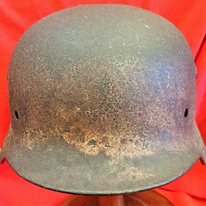 WW2 GERMAN M40 UNIFORM STEEL HELMET SHELL WITH SOME PAINT FINISH QUIST SIZE 68