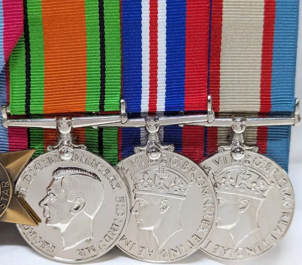 WW2 AUSTRALIAN PACIFIC KOKODA MEDAL GROUP REPLICA ANZAC MOUNTED TO WEAR GROUP