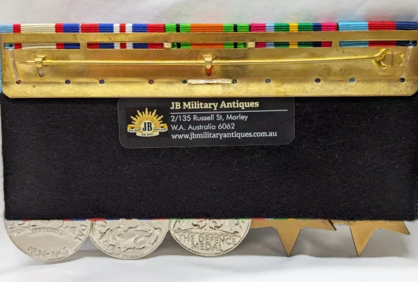WW2 AUSTRALIAN PACIFIC KOKODA MEDAL GROUP REPLICA ANZAC MOUNTED TO WEAR GROUP - Image 4