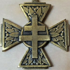 SCARCE WW2 FRENCH CROSS OF THE RESISTANCE 1940-1945 ANTI NAZI FIGHTERS