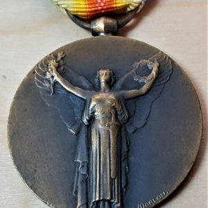 WW1 INTERALLIED FRENCH VICTORY MEDAL BY MORLON 1914 - 1918