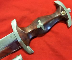 NAZI GERMANY 1ST MODEL 1933 SA DAGGER WITH SCABBARD BY F.DICK