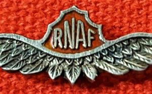 VINTAGE WW2 USA ROYAL NORWEGIAN AIR FORCE RNAF UNIFORM PILOT WING WAR BADGE