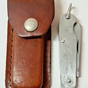WW2 1945 DATED BRITISH ARMY SHEFFIELD STEEL CLASP KNIFE WITH SCABBARD SSP