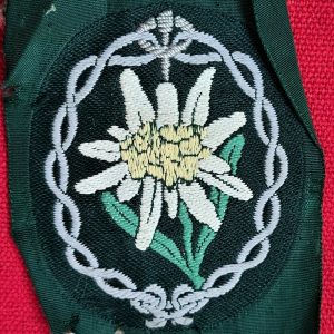 WW2 GERMAN ARMY EDELWEISS UNIFORM TUNIC ARM PATCH BADGE MOUNTAIN TROOPS