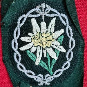 WW2 GERMAN ARMY EDELWEISS UNIFORM TUNIC ARM PATCH BADGE MOUNTAIN TROOPS