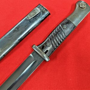 WW2 GERMAN ARMY K98 MAUSER BAYONET & SCABBARD MATCHING BERG & CO 1939