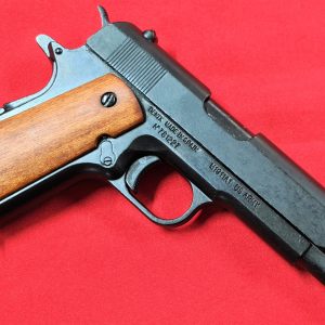 REPLICA M1911 US COLT HAND GUN PISTOL DENIX - SMOOTH WOODEN GRIPS