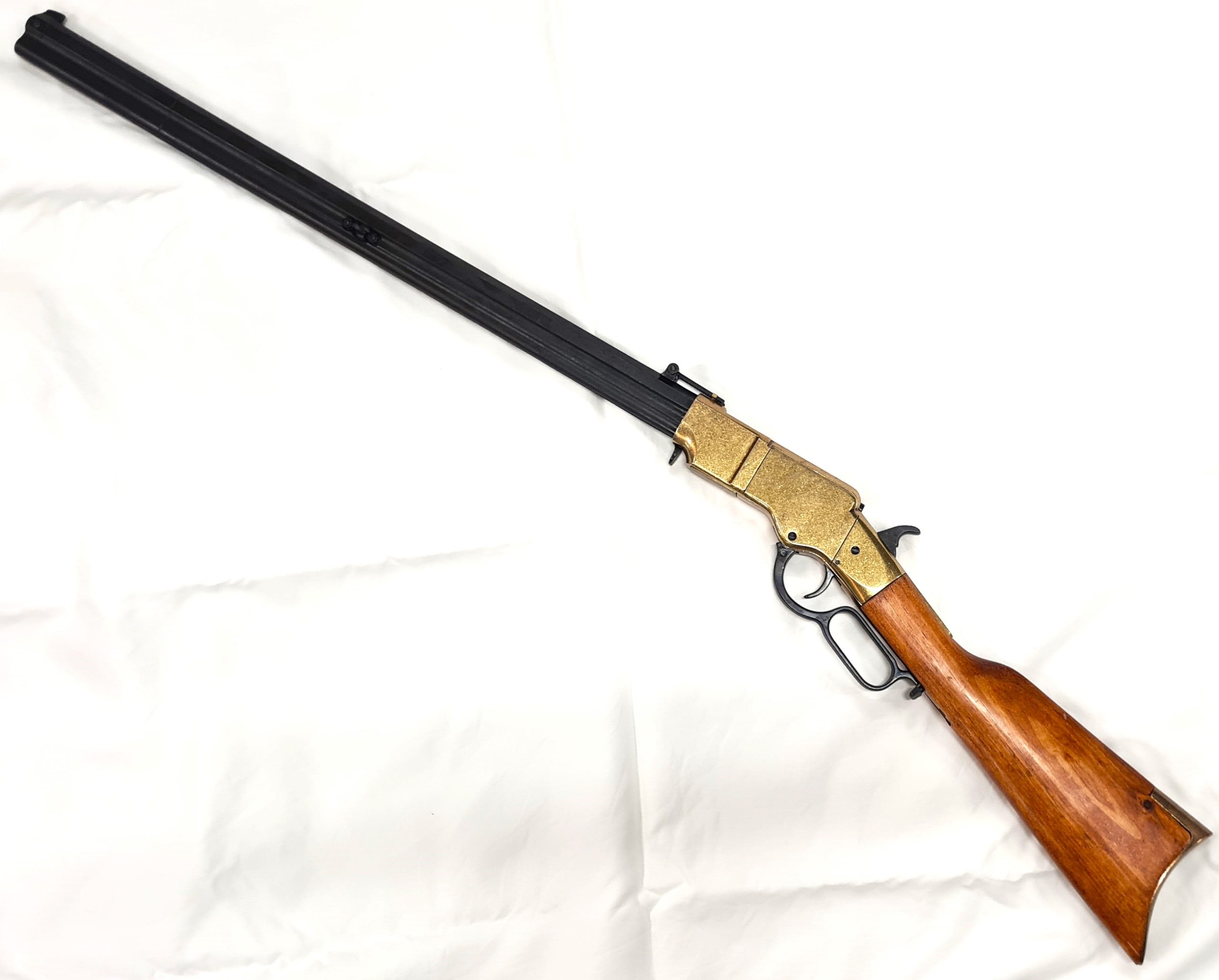 HENRY RIFLE WITH OCTOGONAL BARREL, USA 1860 LEVER ACTION REPLICA RIFLE ...