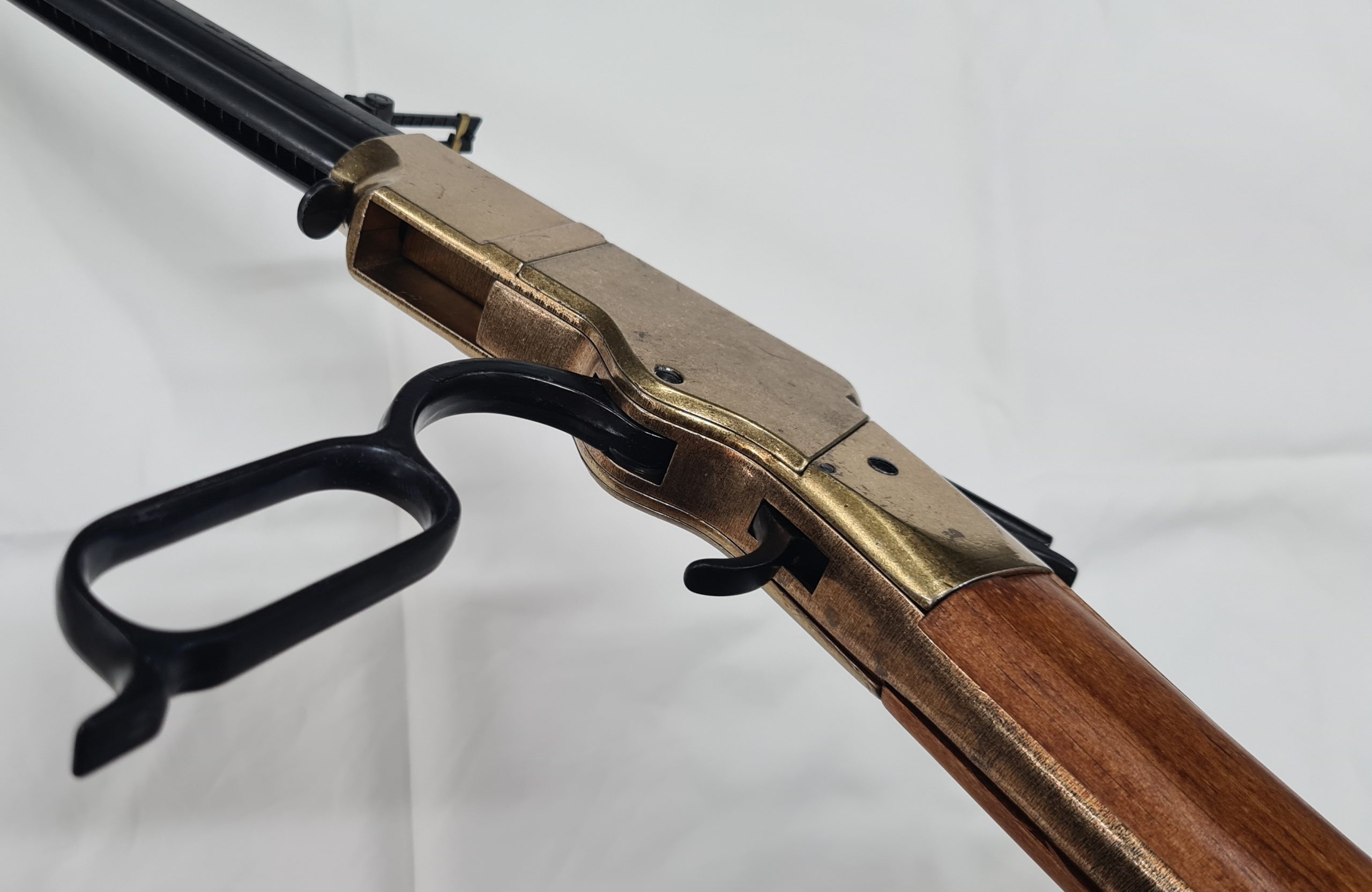 HENRY RIFLE WITH OCTOGONAL BARREL, USA 1860 LEVER ACTION REPLICA RIFLE ...