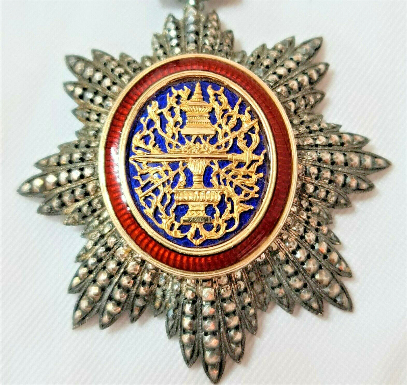 RARE WW1 ROYAL ORDER OF CAMBODIA MEDAL PALAIS ROYAL PARIS KRETLY FRANCE