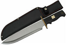 Big Bad Black Bolo Bowie Fixed Blade Knife