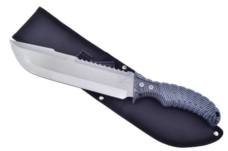 FROST CUTLERY TAC XTREME IMITATION CARBON FIBER COMBAT KNIFE JB