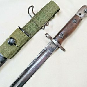 RARE WW1 CHAPMAN MADE 1917* BRITISH 303 RIFLE 1907 BAYONET SCABBARD SWORD ARMY