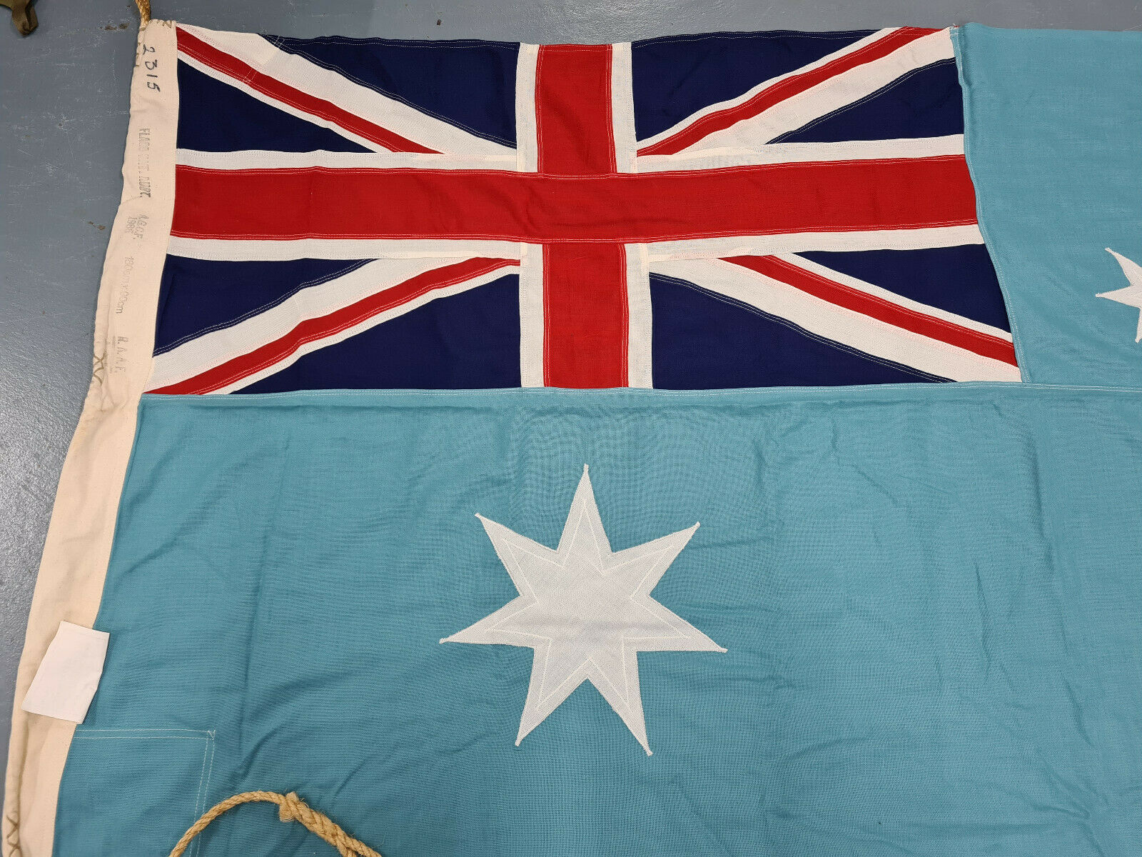 POST WW2 ROYAL AUSTRALIAN AIR FORCE BASE RAAF ENSIGN FLAG JB Military