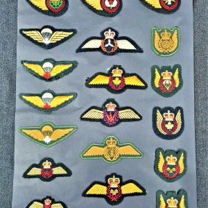 1980's ERA CANADA ARMY PARACHUTE & AIR FORCE PATCHES BREVET INSIGNIA LOT
