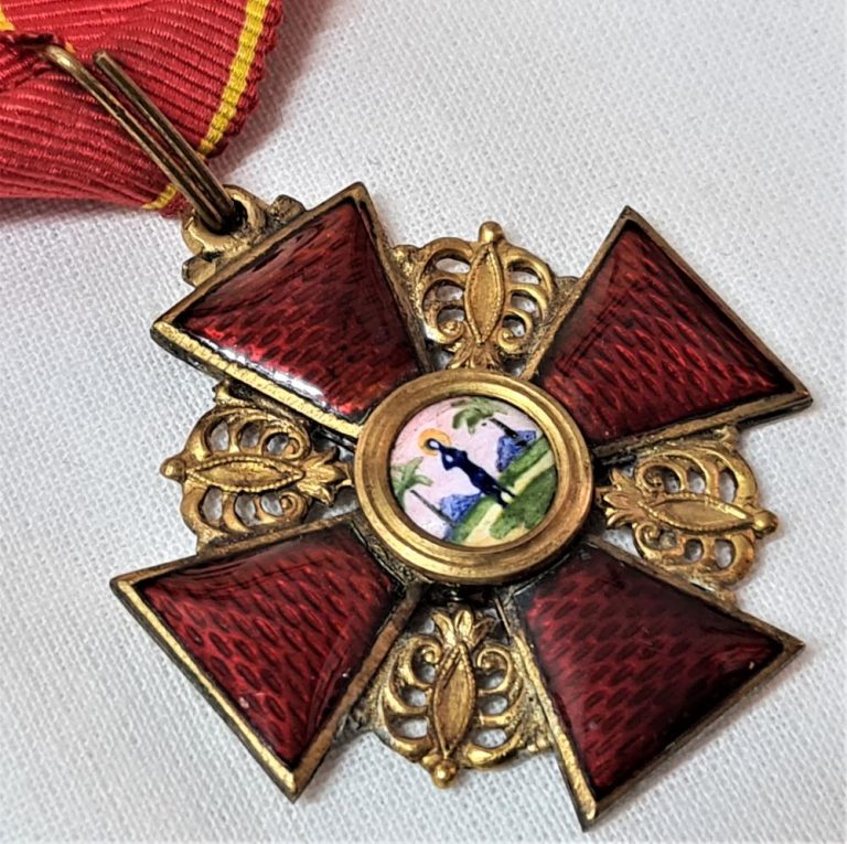 Imperial Russia, Order of St Anne (Civil Division) 3rd Class Neck Badge Medal Tsar - Image 6
