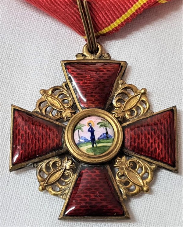 Russia, Imperial, Order of St Anne (Civil Division), 3rd Class, neck badge 8