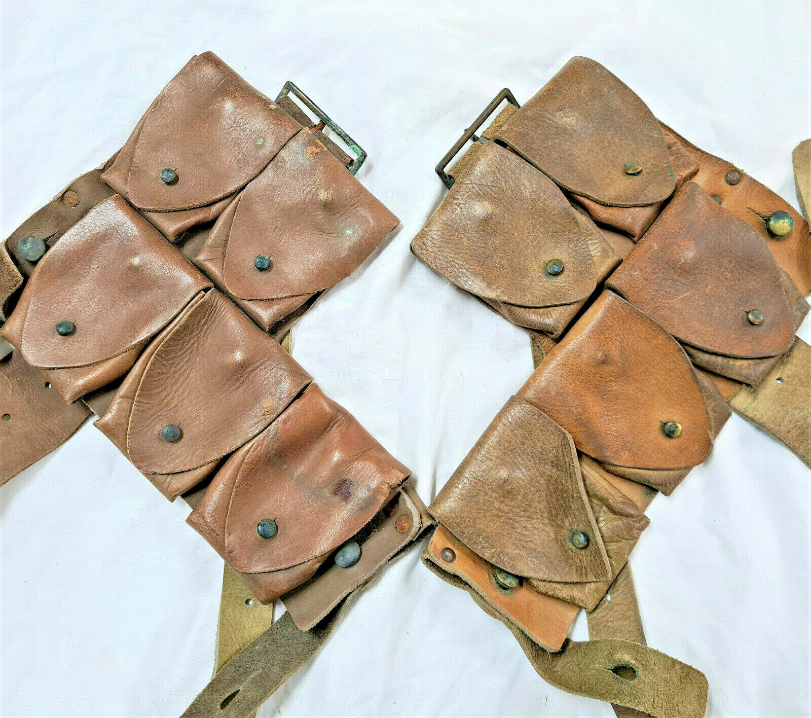 WW1 AUSTRALIAN ISSUED 1908/1915 PATTERN WEBBING AMMUNITION LEATHER
