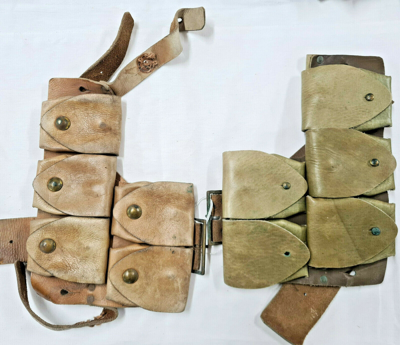 WW1 AUSTRALIAN ISSUED 1908/1915 PATTERN WEBBING AMMUNITION LEATHER