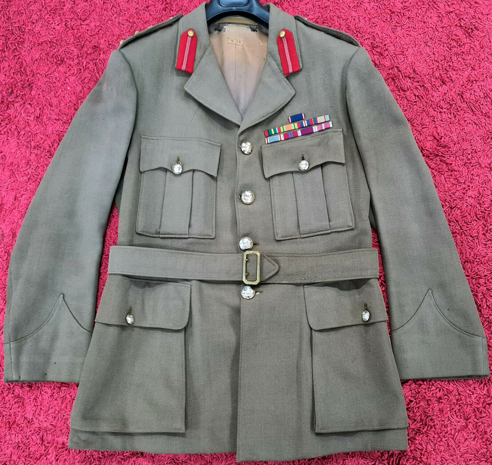 WW2 ERA AUSTRALIAN ARMY COLONEL UNIFORM JACKET ARTILLERY ROYAL VISIT MEDAL JB Military Antiques