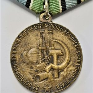 Medal For the Tapping of the Subsoil and Expansion Petrochemical Complex Siberia