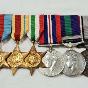 WW2 NORTH AFRICA ITALY PALESTINE MEDALS 1489579 PHELPS ENGINEERS FIRE BRIGADE