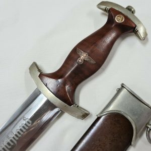 NAZI GERMANY 1ST MODEL 1933 SA DAGGER WITH SCABBARD BY CHRISTIANWERK OF SOLINGEN