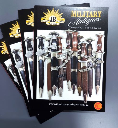 JB MILITARY ANTIQUES MILITARY AUCTION CATALOGUE 25th and 26th June 2022  BADGES MEDALS SWORDS UNIFORMS