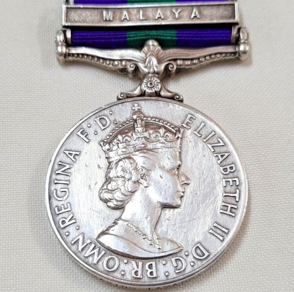 GURKHA SIGNALS GENERAL SERVICE MEDAL MALAYA SIGNALMAN HEMASING TAMANG POST WW2