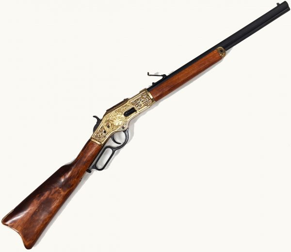 WINCHESTER M1873 OCTAGONAL BARREL LEVER ACTION REPLICA RIFLE BY DENIX 1253/L ENGRAVED