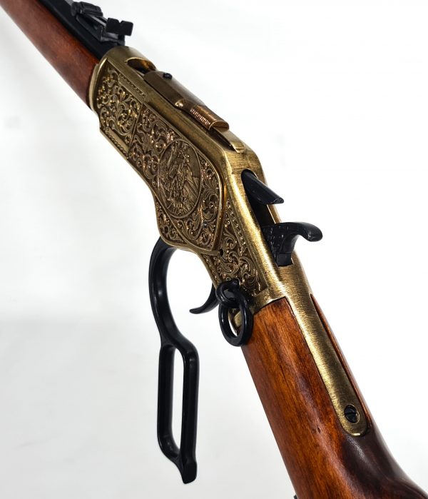 WINCHESTER M1873 OCTAGONAL BARREL LEVER ACTION REPLICA RIFLE BY DENIX 1253/L ENGRAVED