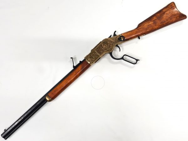 WINCHESTER M1873 OCTAGONAL BARREL LEVER ACTION REPLICA RIFLE BY DENIX 1253/L ENGRAVED