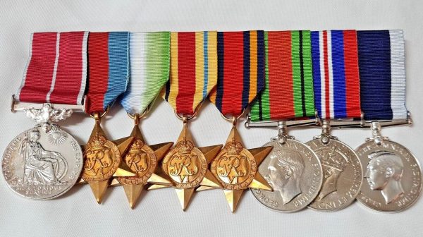 WW2 BRITISH EMPIRE MEDAL GROUP ROYAL NAVY HMS CHINKARA SICK BERTH 38112 LUCKHAM