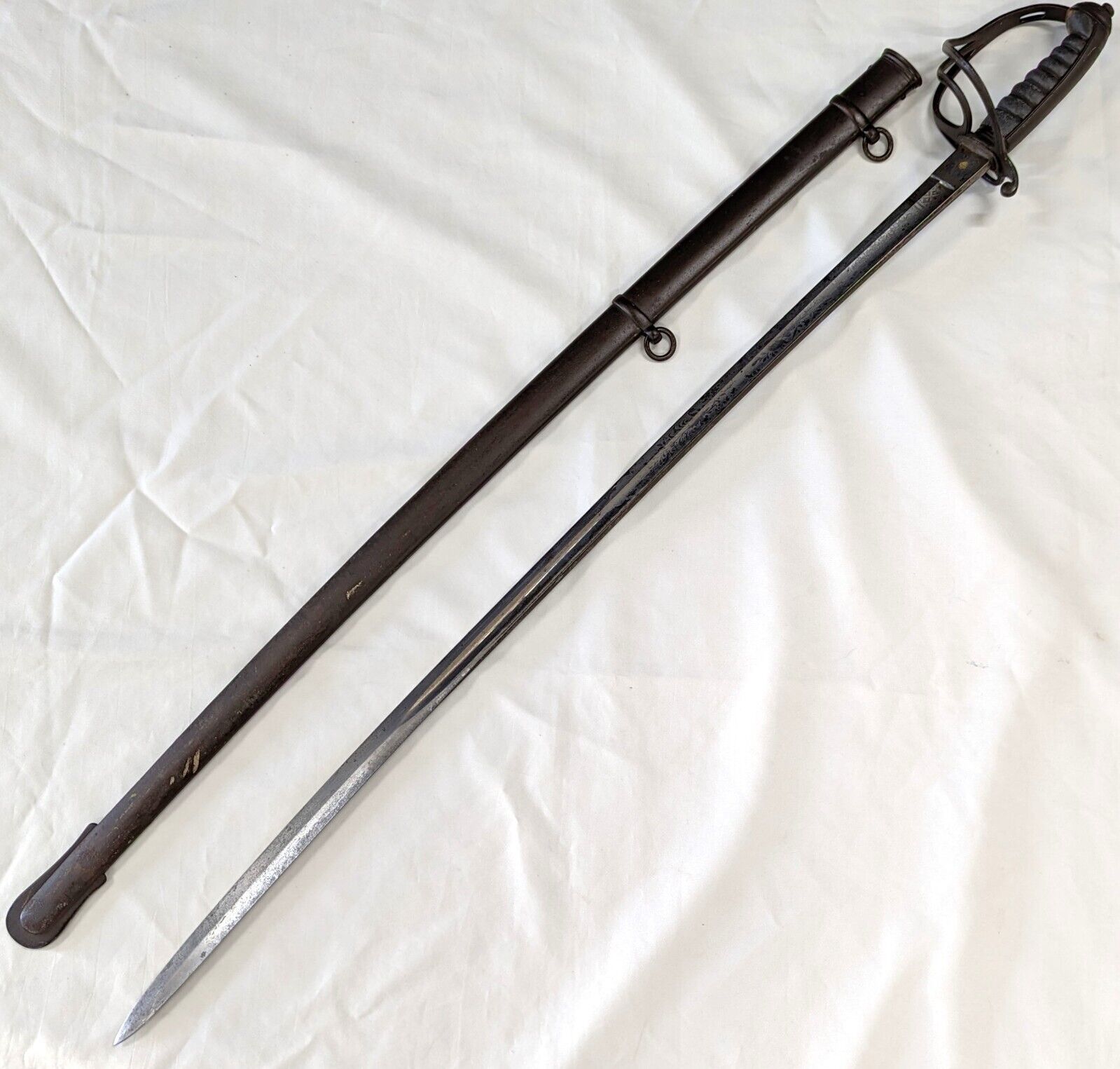 AUSTRALIAN LUSH & CO MELBOURNE 1821 LIGHT CAVALRY OFFICER SWORD & SCABBARD ARMY JB Military