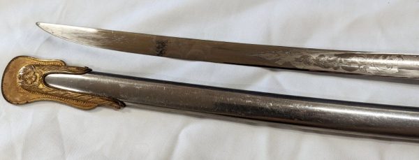 RARE COLONEL CHEESMAN 1902 US ARMY INFANTRY OFFICERS ETCHED SWORD & SCABBARD WW1 - Image 19