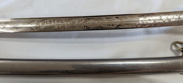 RARE COLONEL CHEESMAN 1902 US ARMY INFANTRY OFFICERS ETCHED SWORD & SCABBARD WW1 - Image 16